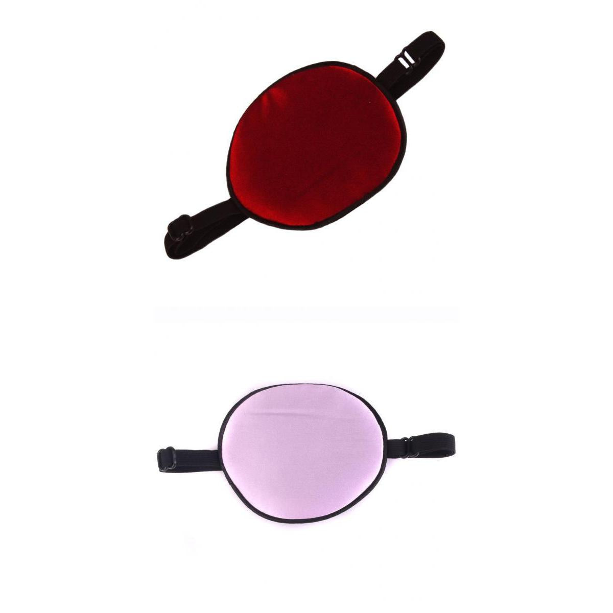 2 Kids Silk Replaceable Adjustable Corsair Eye Patch Eyeshade Purple Wine