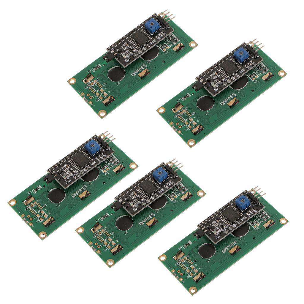 5 Pieces IIC I2C Serial 1602 16x2 Character LCD Module Display for