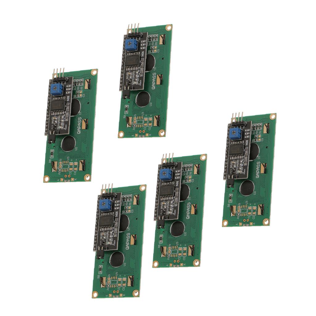 5 Pieces IIC I2C Serial 1602 16x2 Character LCD Module Display for