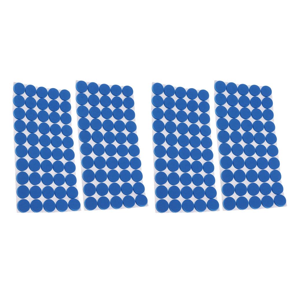 200 Pieces Furniture Pads Self-Adhesive Non-slip Floor Wall Protectors Blue