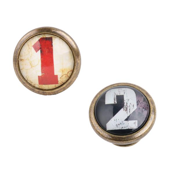 2 Pieces Vintage Cabinet Door Drawer Bin Dresser Handle Pull Knob Hardware