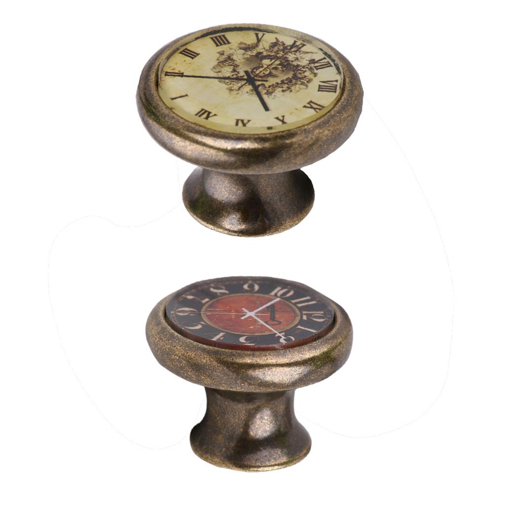2 Pieces Round Cupboard Knob Drawer Door Wardrobe Cabinet Pulls Handle Knob