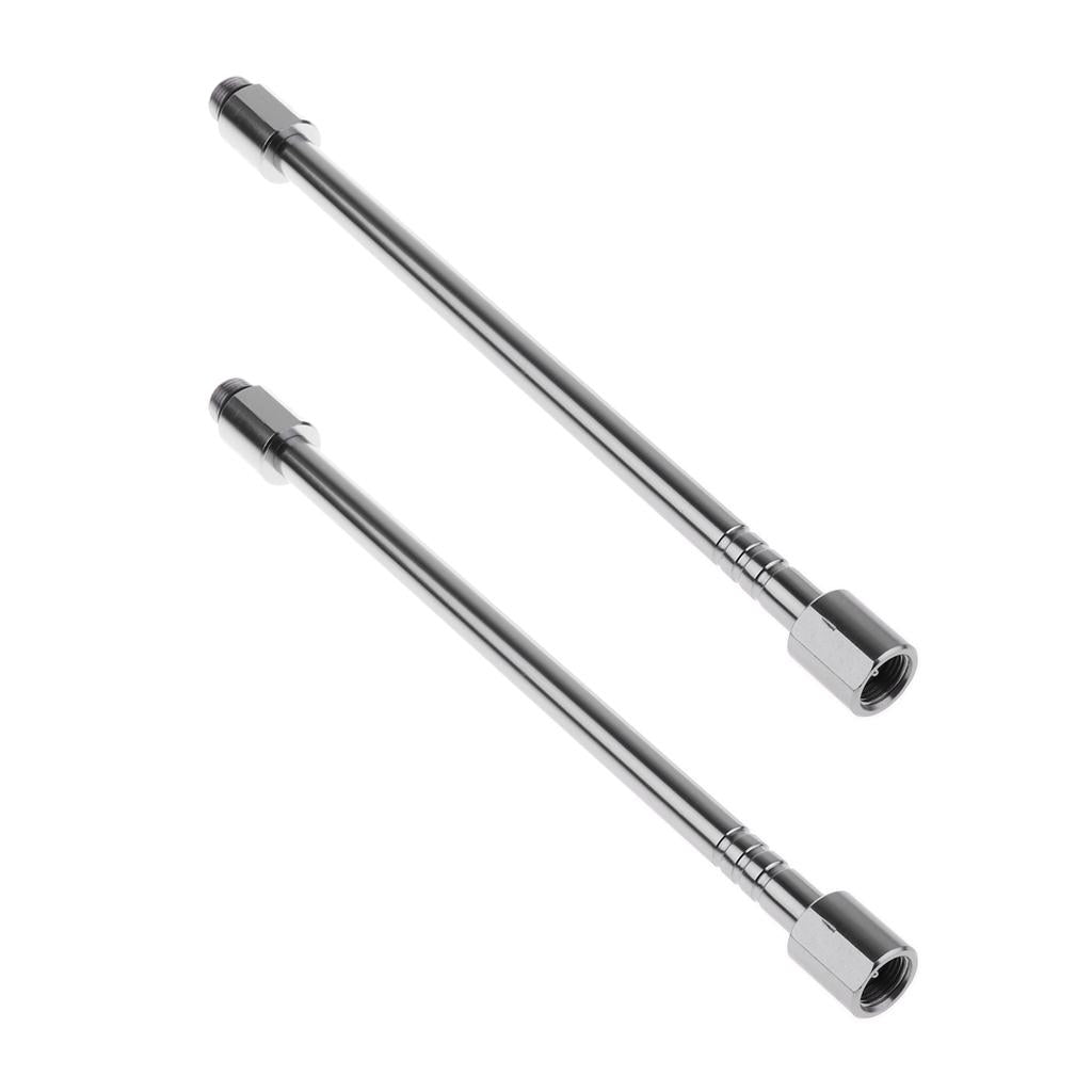 2pcs Aluminum Alloy Screw Type Gas Lantern Pole for Camping Hiking 20.5cm