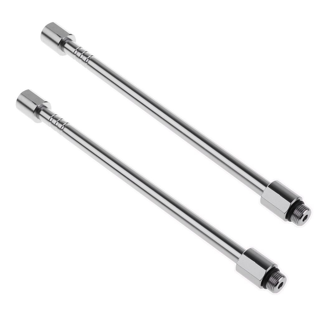 2pcs Aluminum Alloy Screw Type Gas Lantern Pole for Camping Hiking 20.5cm