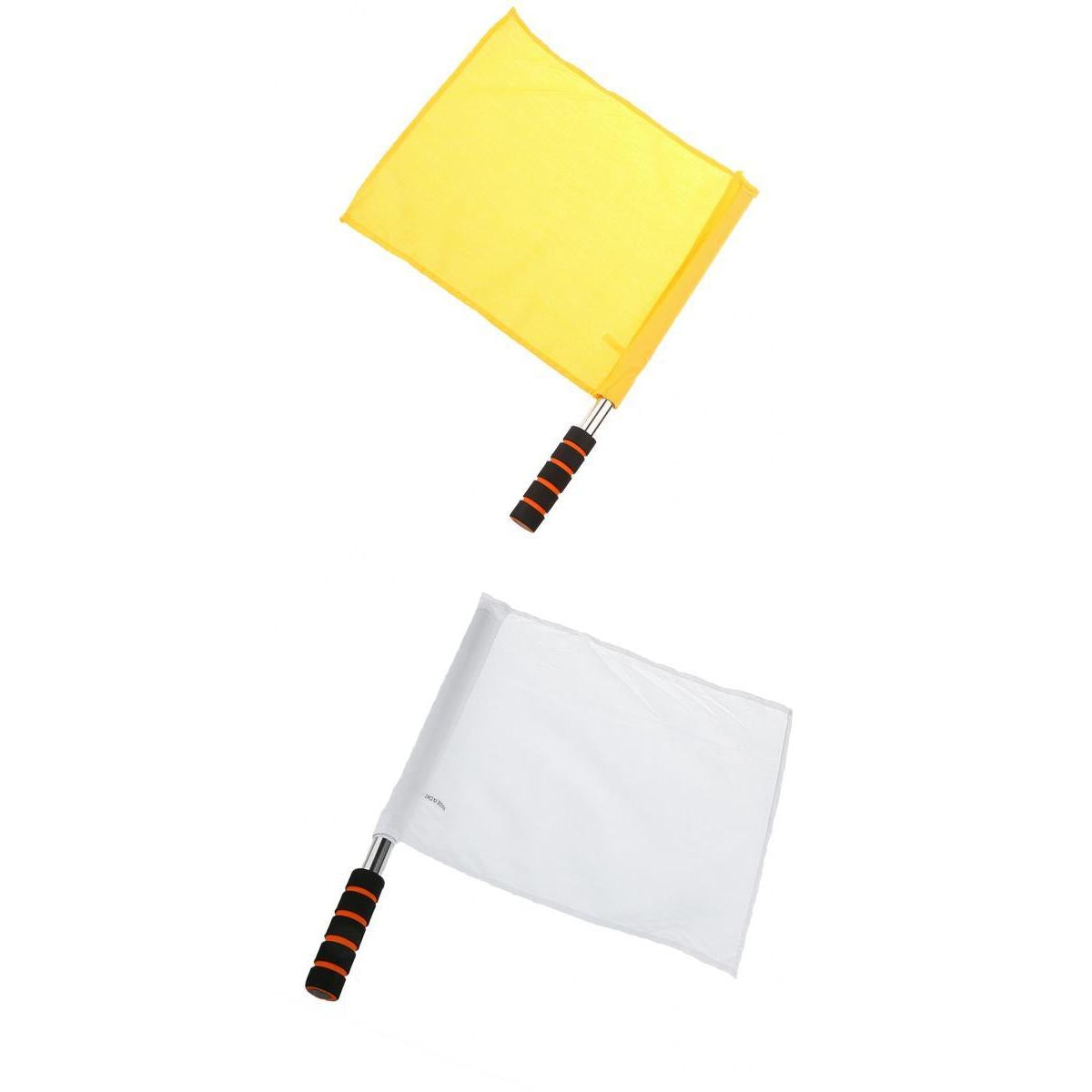 2 Pieces Durable Sports Football Soccer Hockey Rugby Linesman Referee Flags