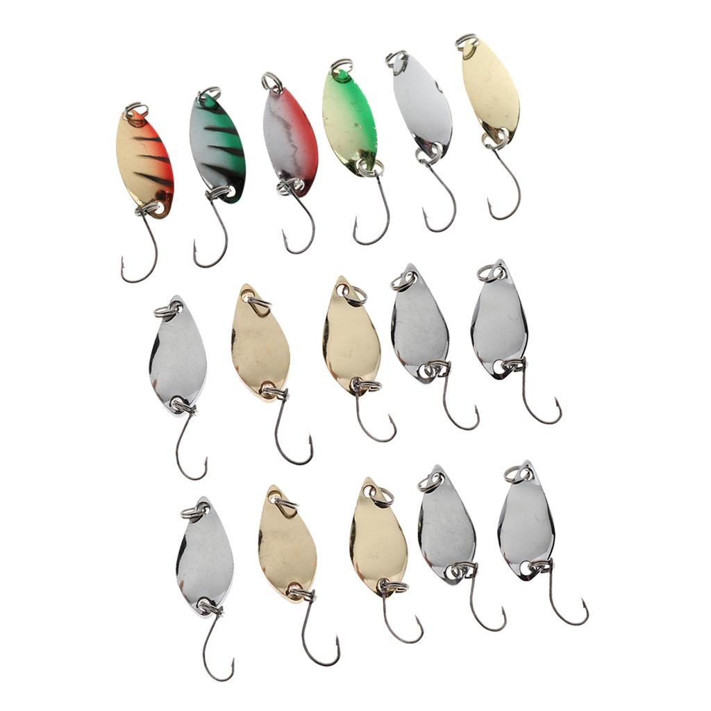 16pcs Fly Fishing Sequins Lure Bait Set for Perch Herring Topwater Fishing