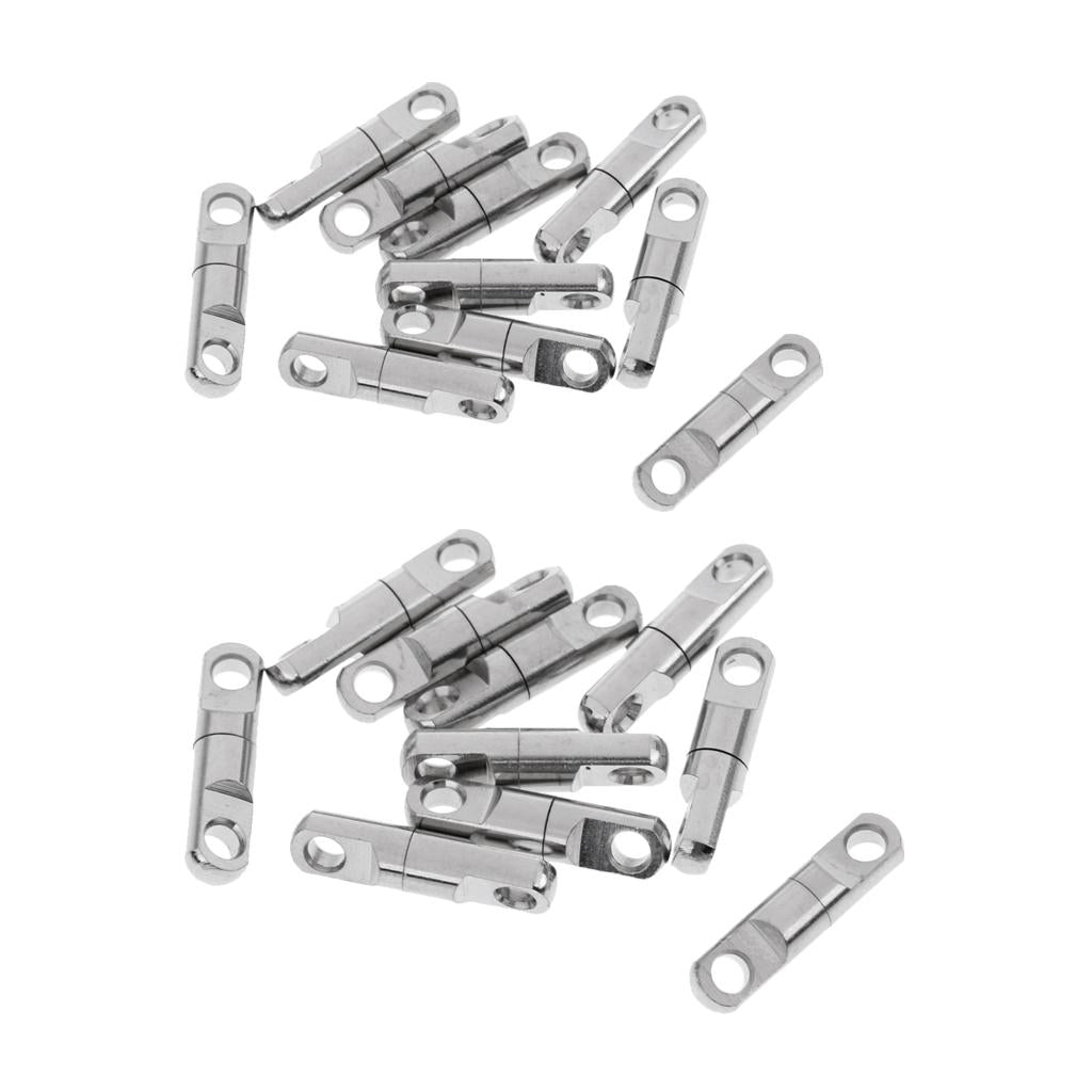 20pcs Ball Bearing Swivels Heavy Duty Fishing Swivels Connector 3.5mm 5mm