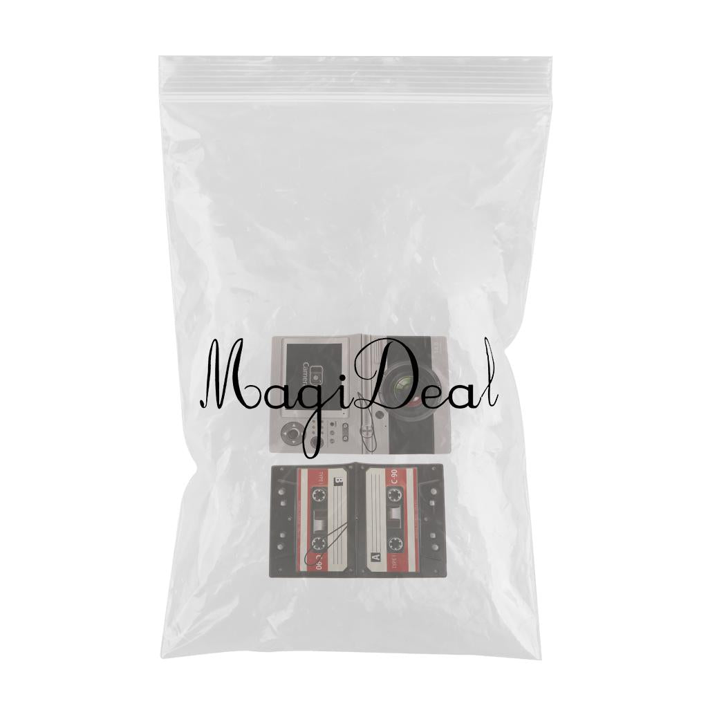 2Pieces Passport ID Card Protector PVC Leather Holder for UK US EU Passport