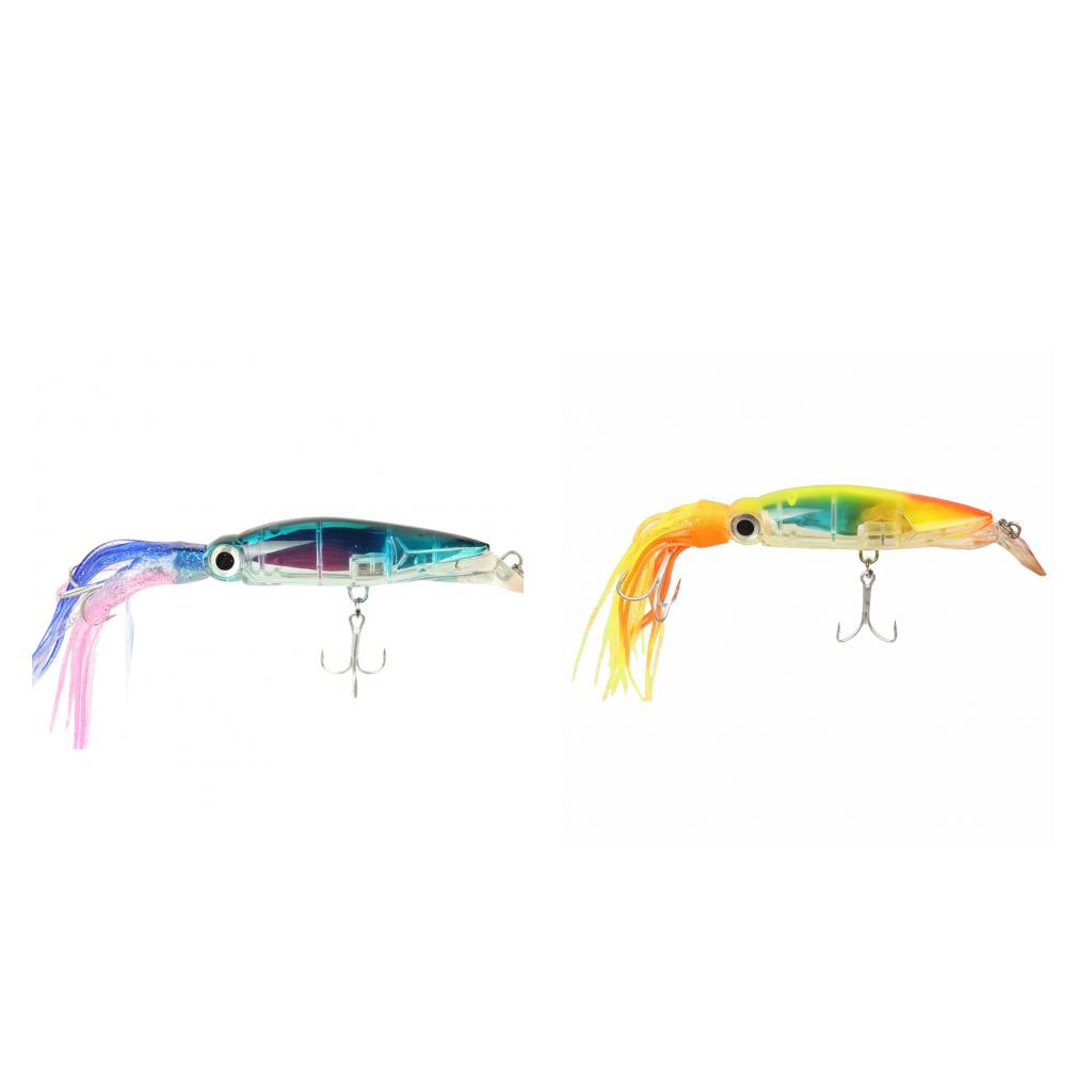 2Pcs Squid Jig Fishing Tackle Bait Hook Tuna Marlin Trolling Lure 24cm
