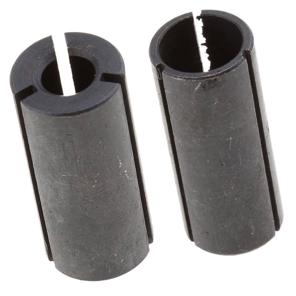 2Pcs High Precision Router Bit Collet Chuck Adapter CNC Tool