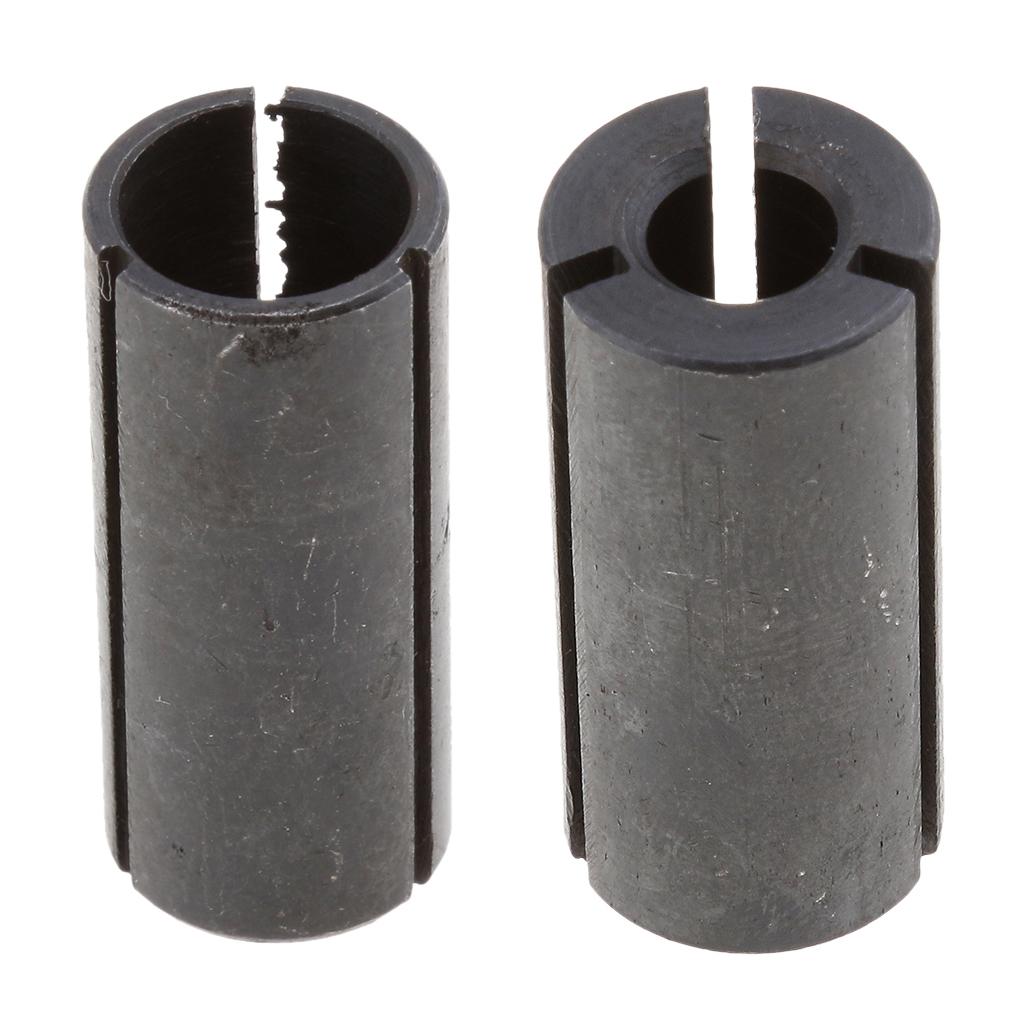 2Pcs High Precision Router Bit Collet Chuck Adapter CNC Tool