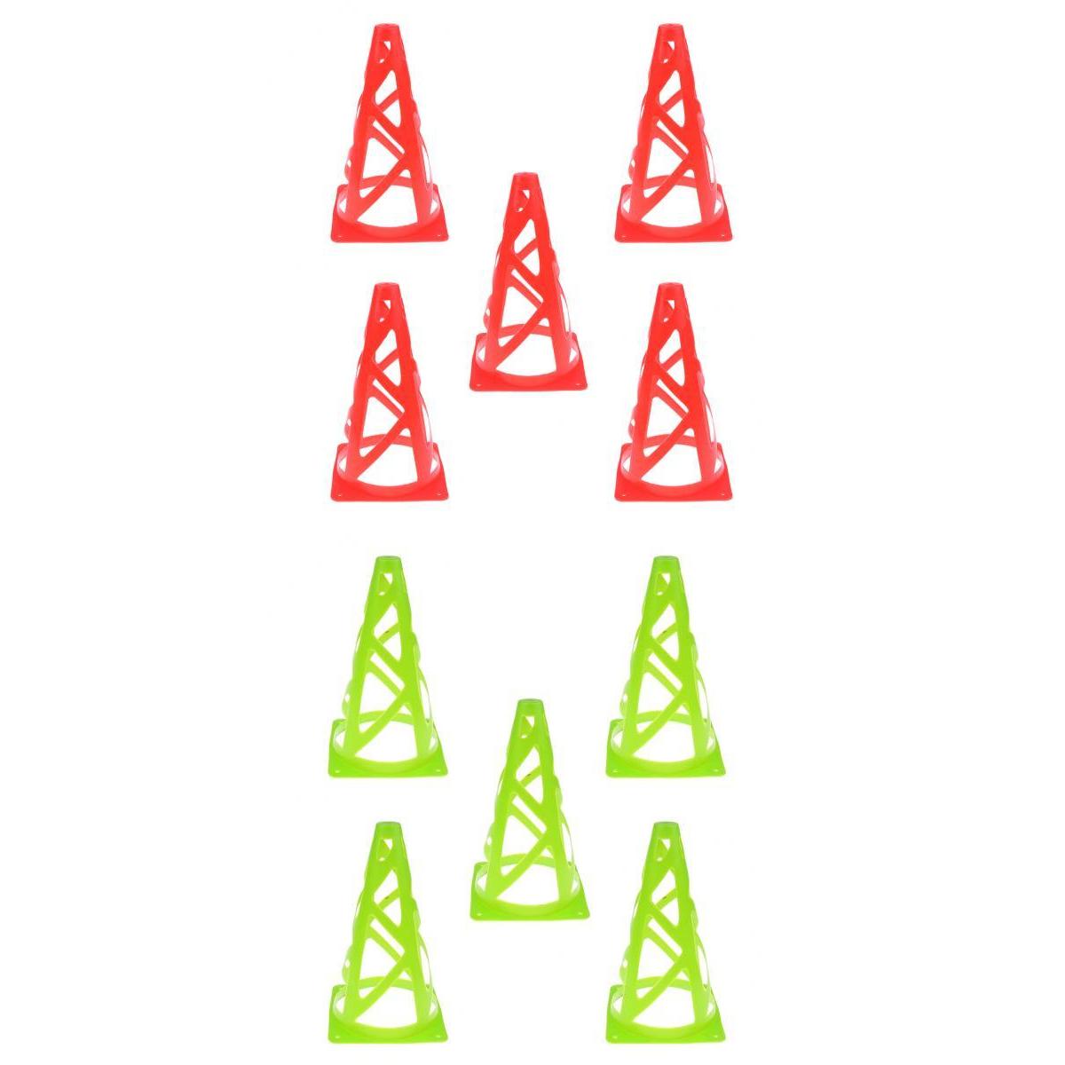 10 Pieces 9 PE Sport Training Traffic Cone for Soccer Football Basketball "
