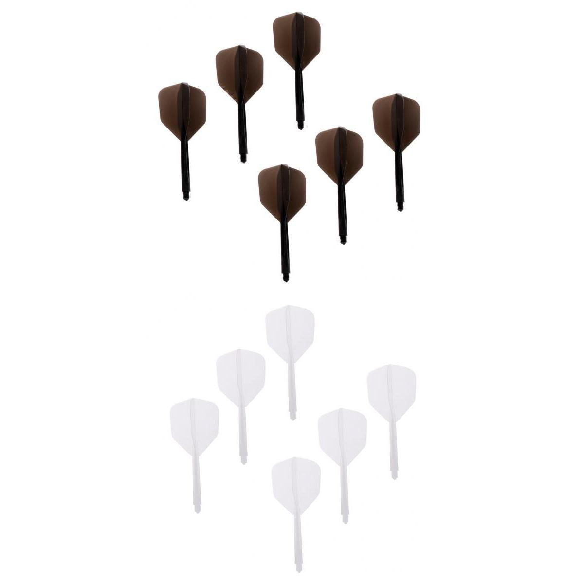12Pcs Transparent 2BA Thread Dart Shafts and Dart Flights Connection 2Colors