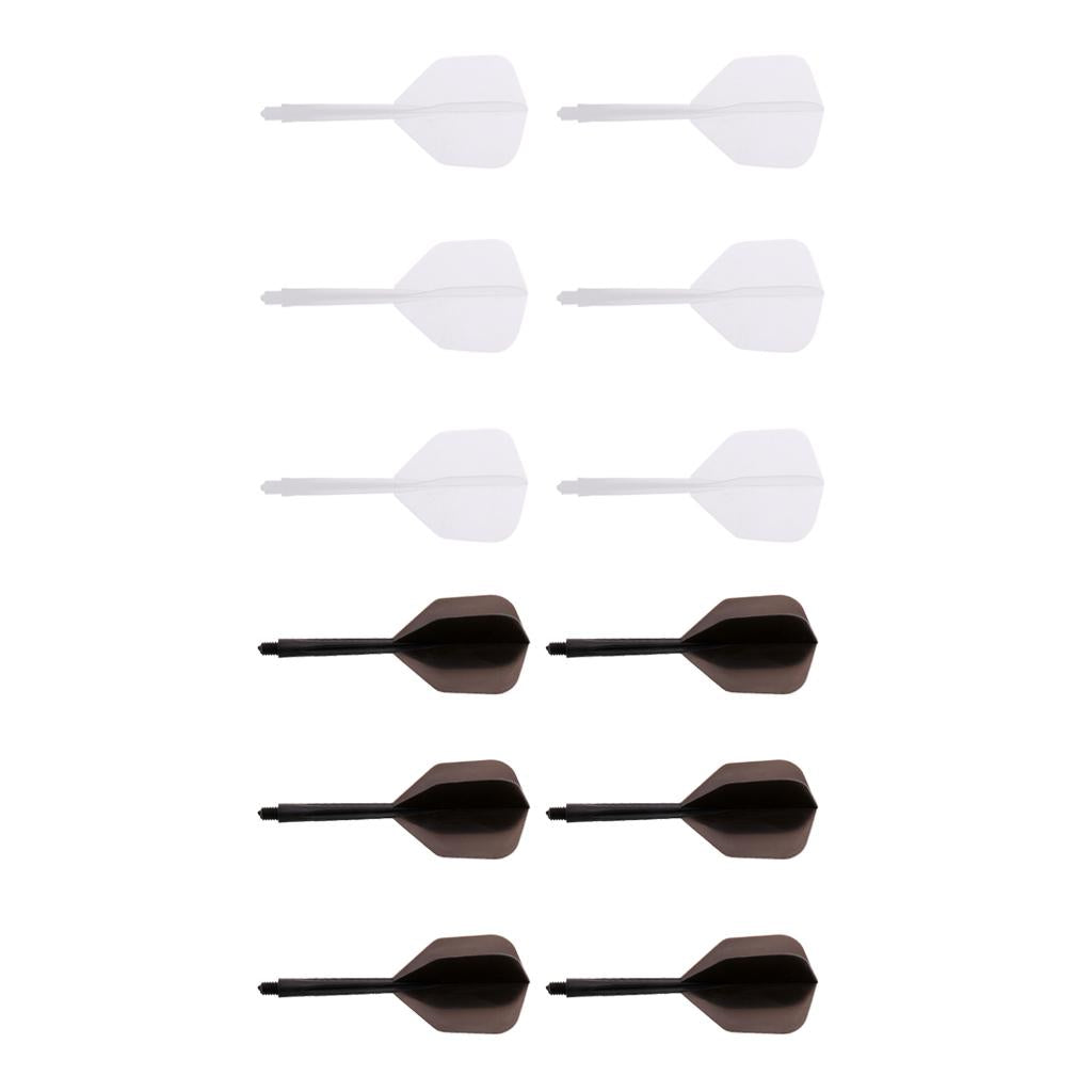 12Pcs Transparent 2BA Thread Dart Shafts and Dart Flights Connection 2Colors