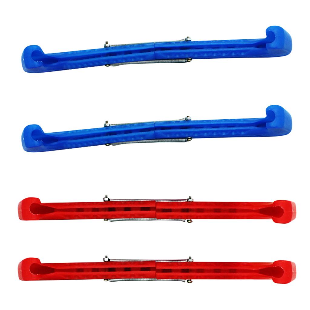 2 Sets Plastic Ice Hockey Figure Skate Walking Blade Guard Protective Cover