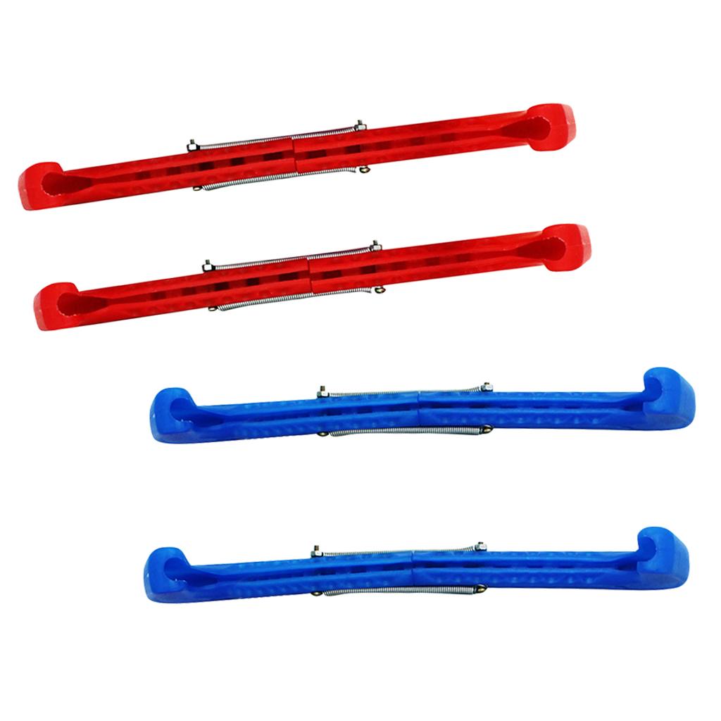 2 Sets Plastic Ice Hockey Figure Skate Walking Blade Guard Protective Cover