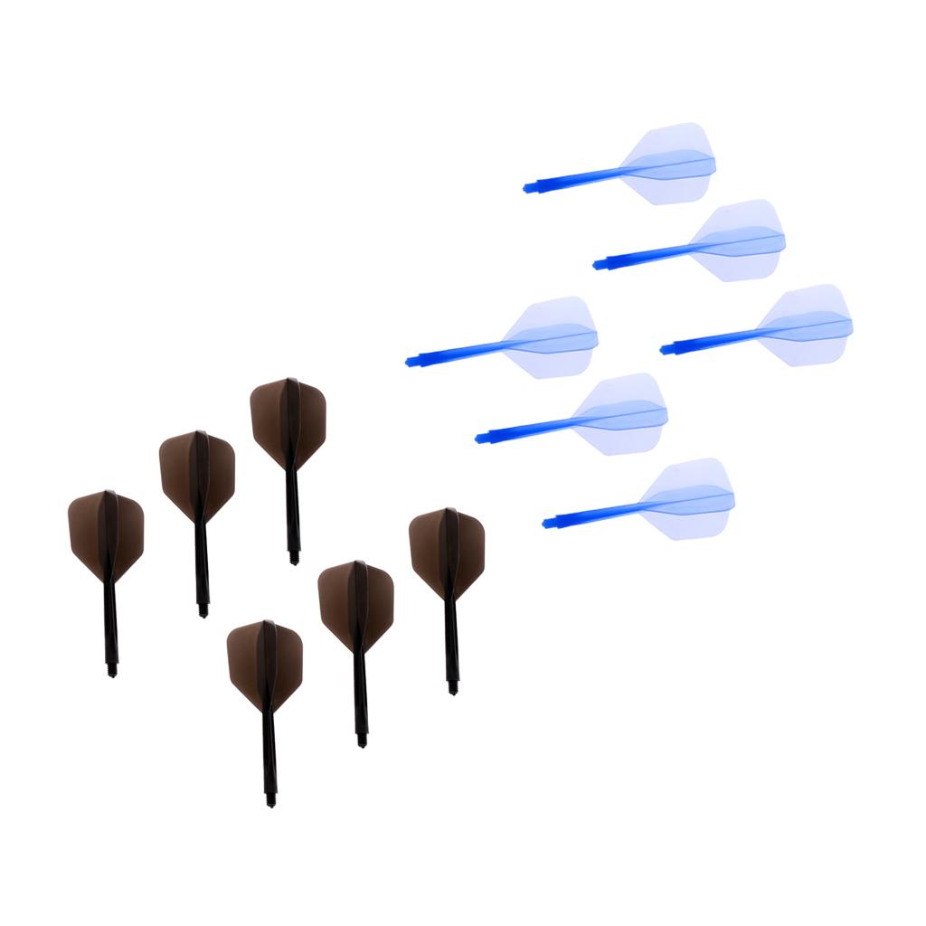 12 Pieces Transparent 2BA Thread Dart Shafts and Dart Flights Connection