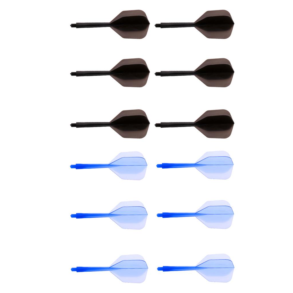 12 Pieces Transparent 2BA Thread Dart Shafts and Dart Flights Connection
