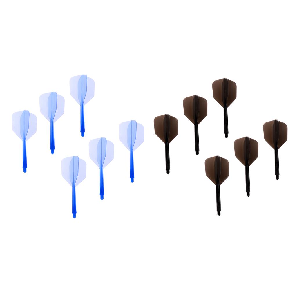 12 Pieces Transparent 2BA Thread Dart Shafts and Dart Flights Connection