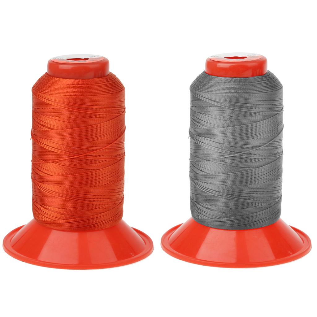 2 Spools Nylon Sewing Thread Cords For Outdoor Tent Backpack 500 Meters