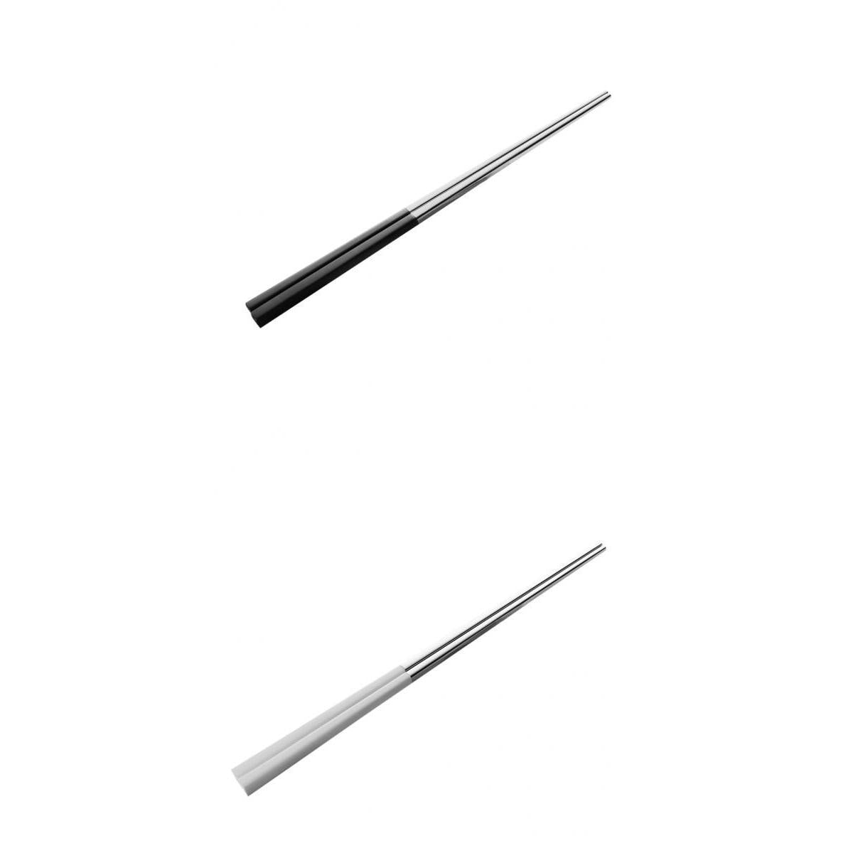 2 Pairs Stainless Steel Square Chopsticks EcoFriendly Square Tableware