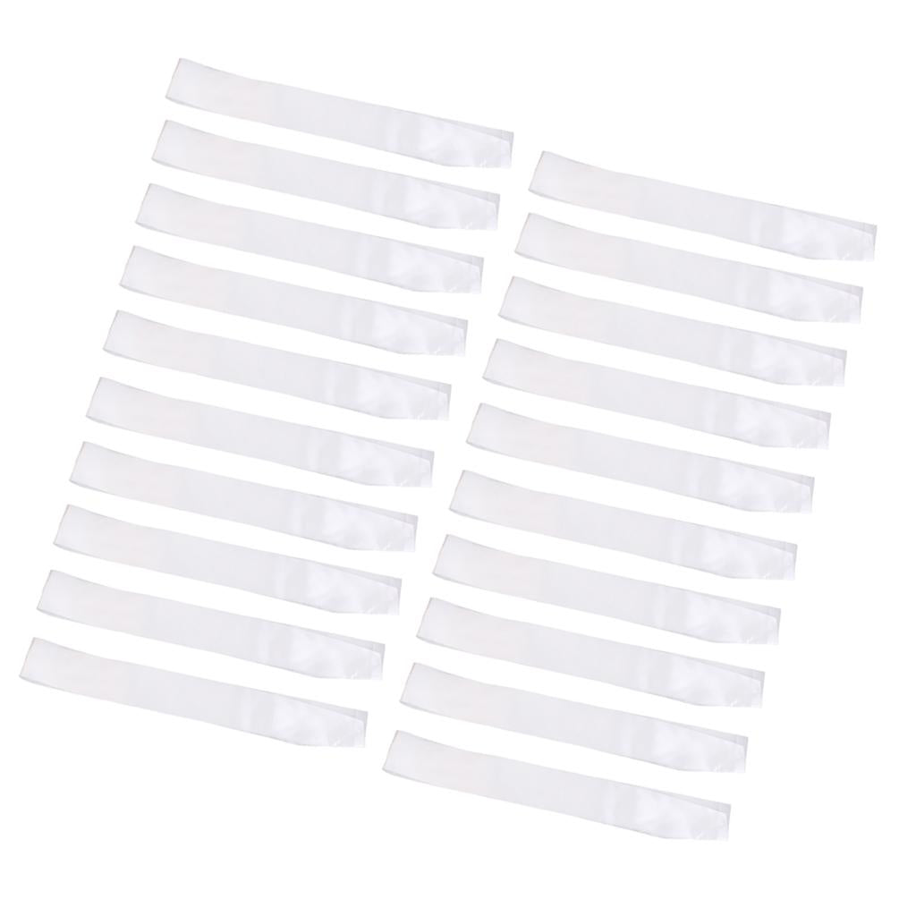 20pcs Blank Plain Satin Sash Hen Night Party Birthday Baby Shower DIY Sash