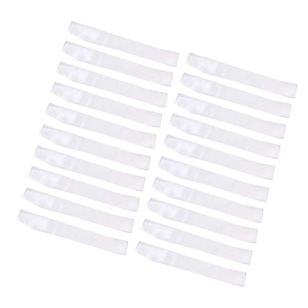 20pcs Blank Plain Satin Sash Hen Night Party Birthday Baby Shower DIY Sash