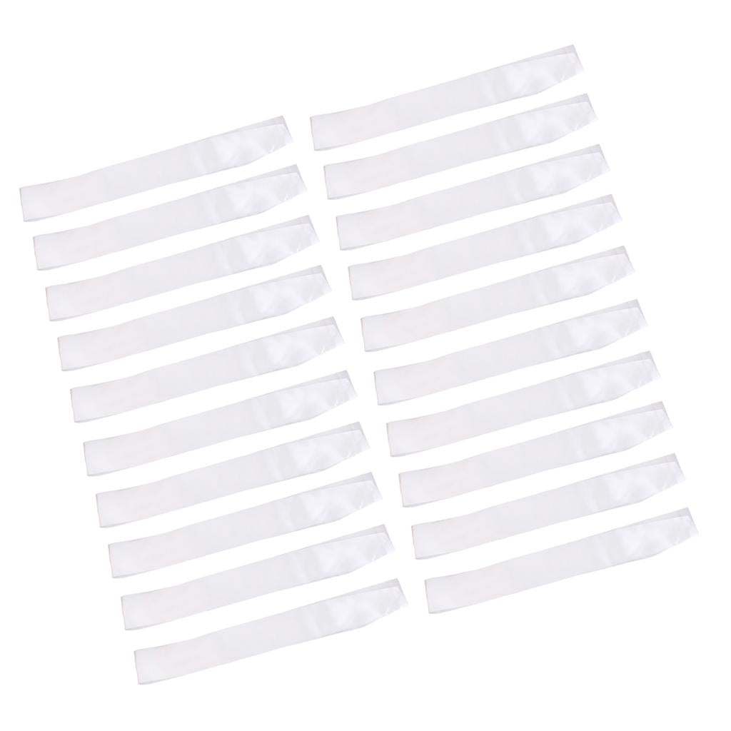 20pcs Blank Plain Satin Sash Hen Night Party Birthday Baby Shower DIY Sash