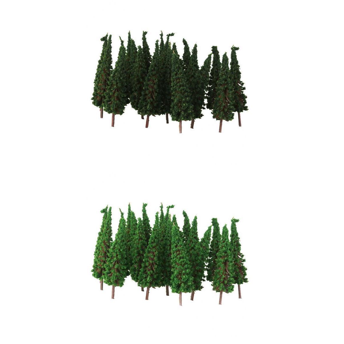 100Pieces Pagoda Trees Model Train Railroad Scenery Layout 1:100 for Diorama