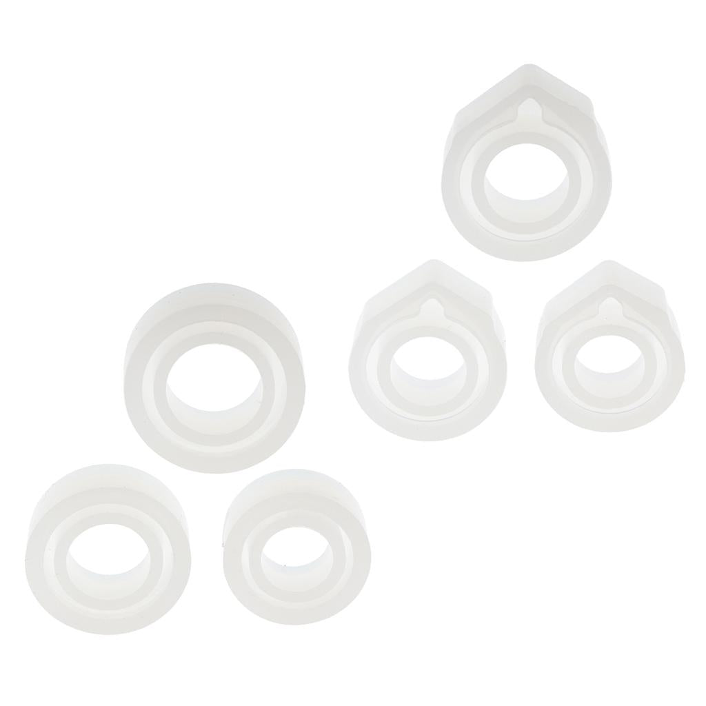 6 Pieces Mixed Size Silicone Ring Mold Jewelry Making Craft DIY Mould Tool