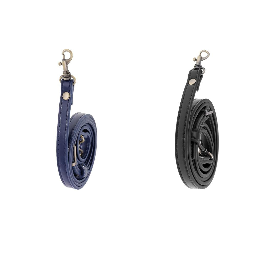 2pcs Adjustable PU Leather Crossbody Bag Shoulder Bag Strap Handle 1cm Wide