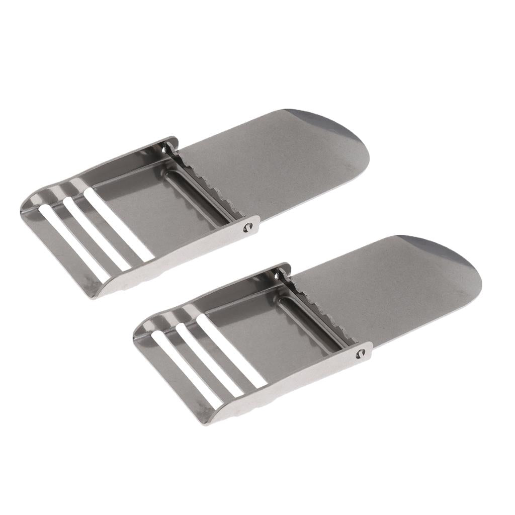 2x Snorkeling Underwater Diving 304 Stainless Steel Weight Belt Buckle