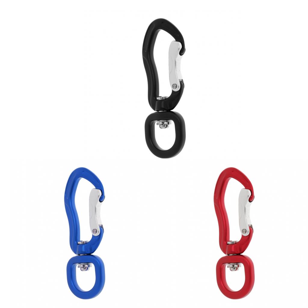 3pcs 400KG Swivel Carabiner Hanging Connect Hook for Climbing Camping Hiking