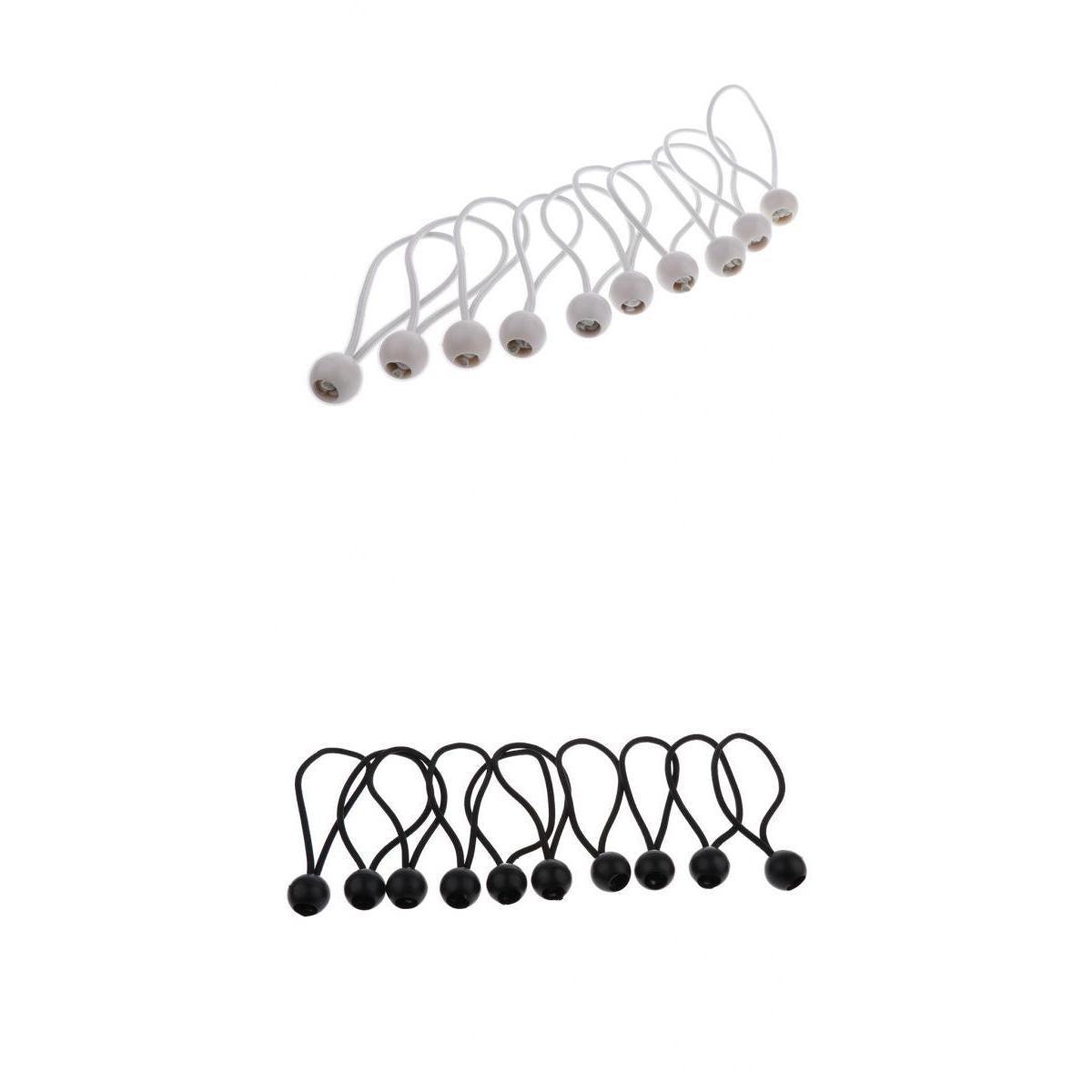20 Pieces 16cm Heavy Duty Ball Bungee Cord Tie down Cord Canopy Straps