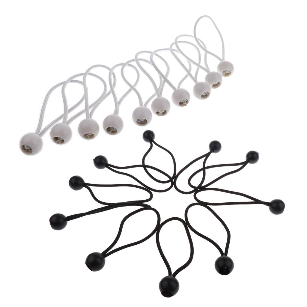 20 Pieces 16cm Heavy Duty Ball Bungee Cord Tie down Cord Canopy Straps