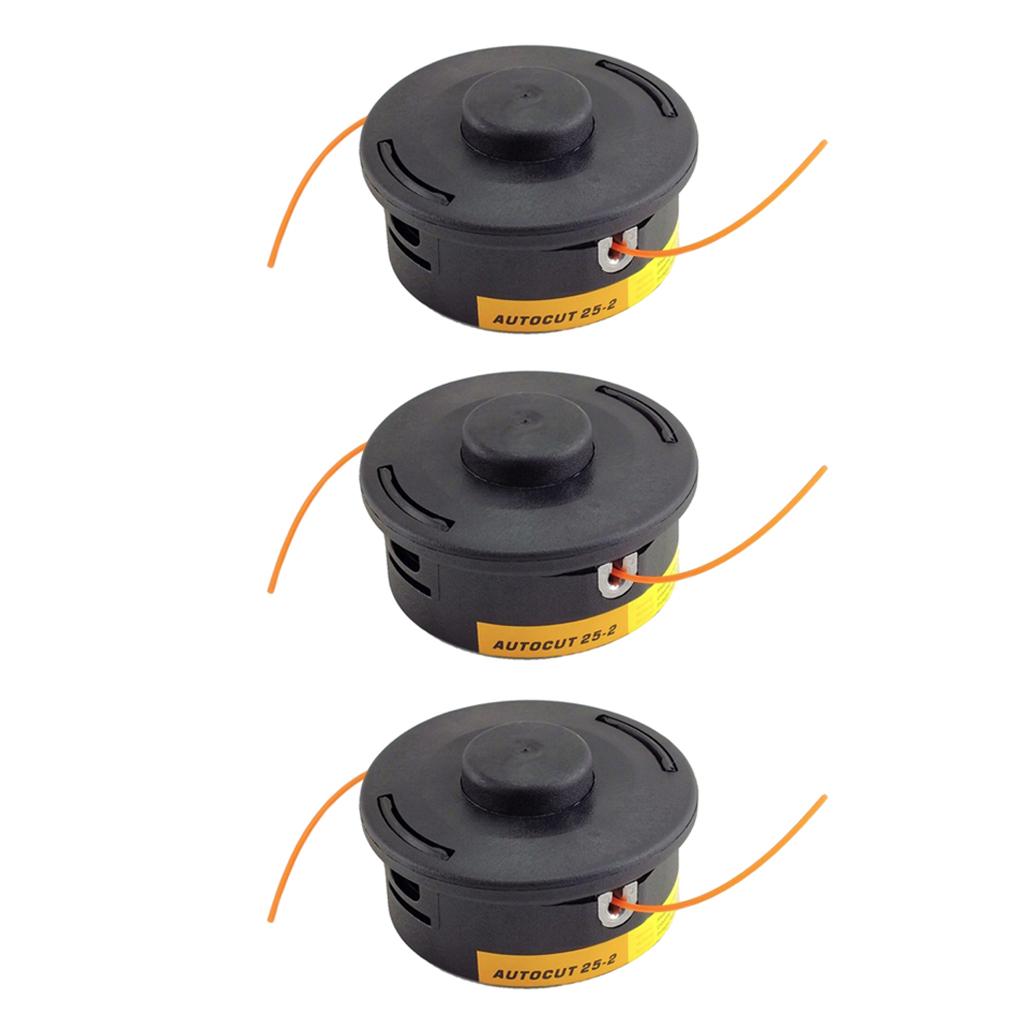 3x Auto Cut 25-2 Nylon Line Bump Head for STIHL FS55 FS70 FS80 FS100 FS120
