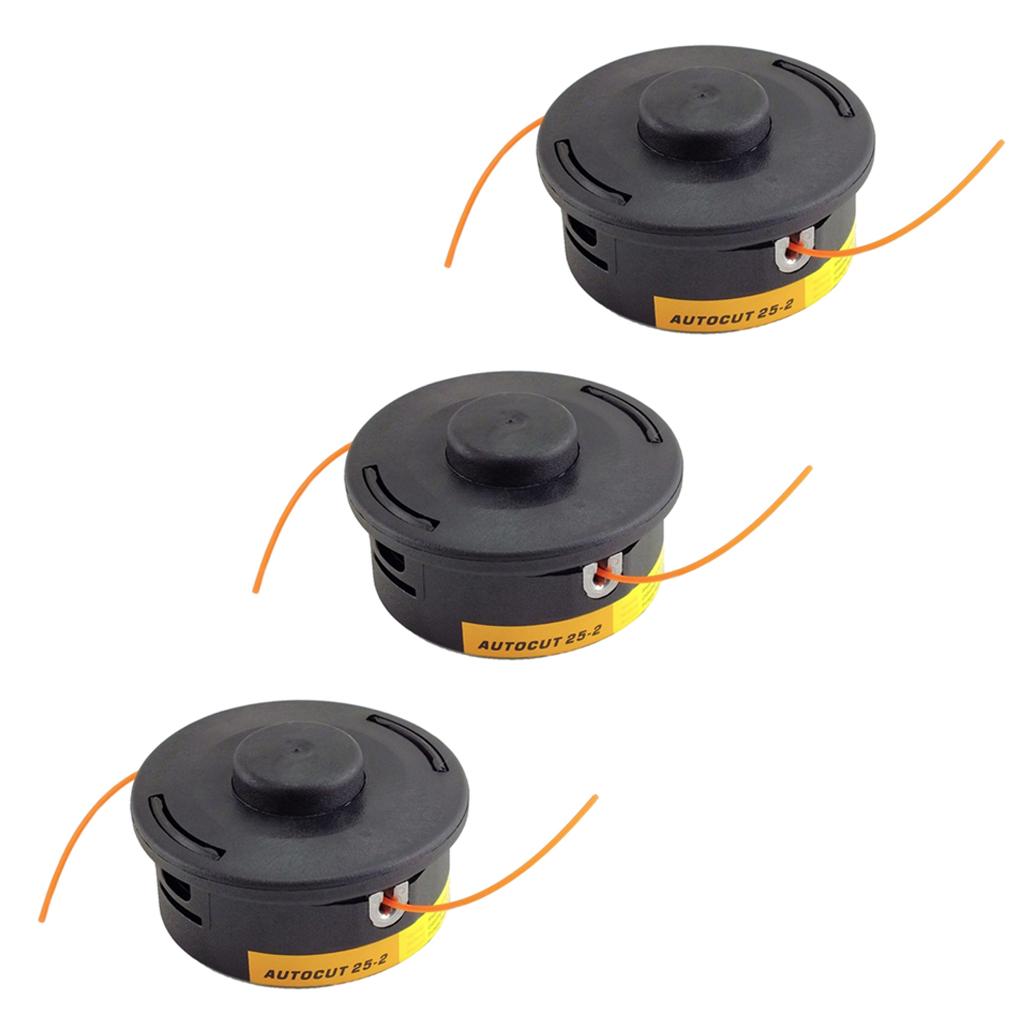 3x Auto Cut 25-2 Nylon Line Bump Head for STIHL FS55 FS70 FS80 FS100 FS120