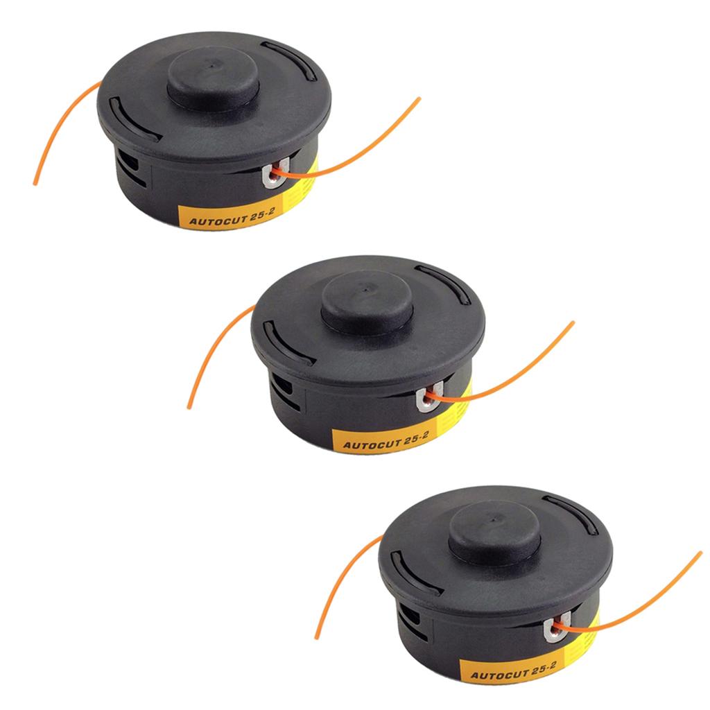 3x Auto Cut 25-2 Nylon Line Bump Head for STIHL FS55 FS70 FS80 FS100 FS120