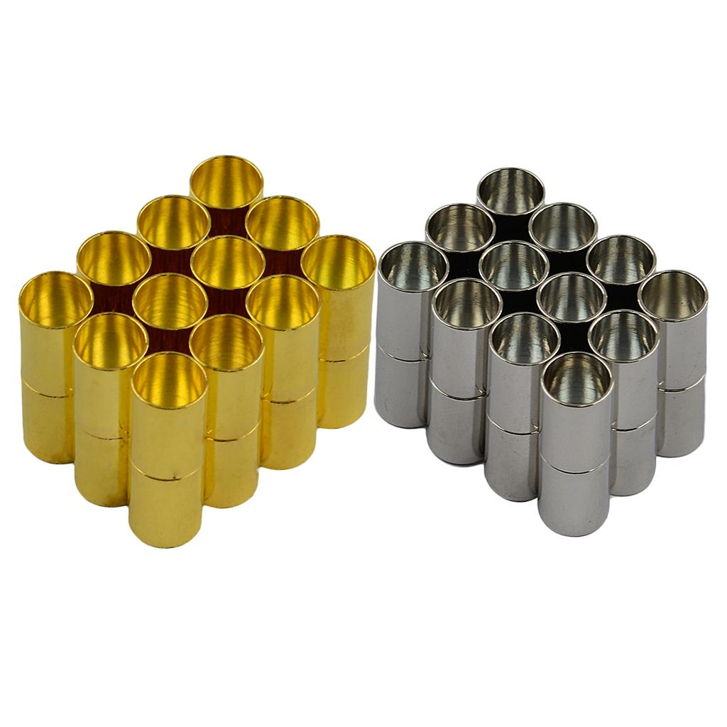 24 Sets Silver and Gold plated Leather Kumihimo Magnetic Clasp Jewelry DIY
