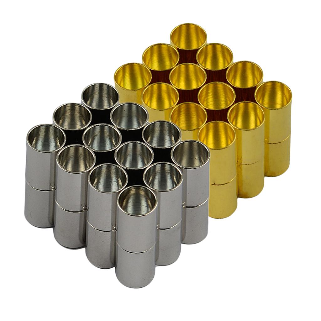 24 Sets Silver and Gold plated Leather Kumihimo Magnetic Clasp Jewelry DIY