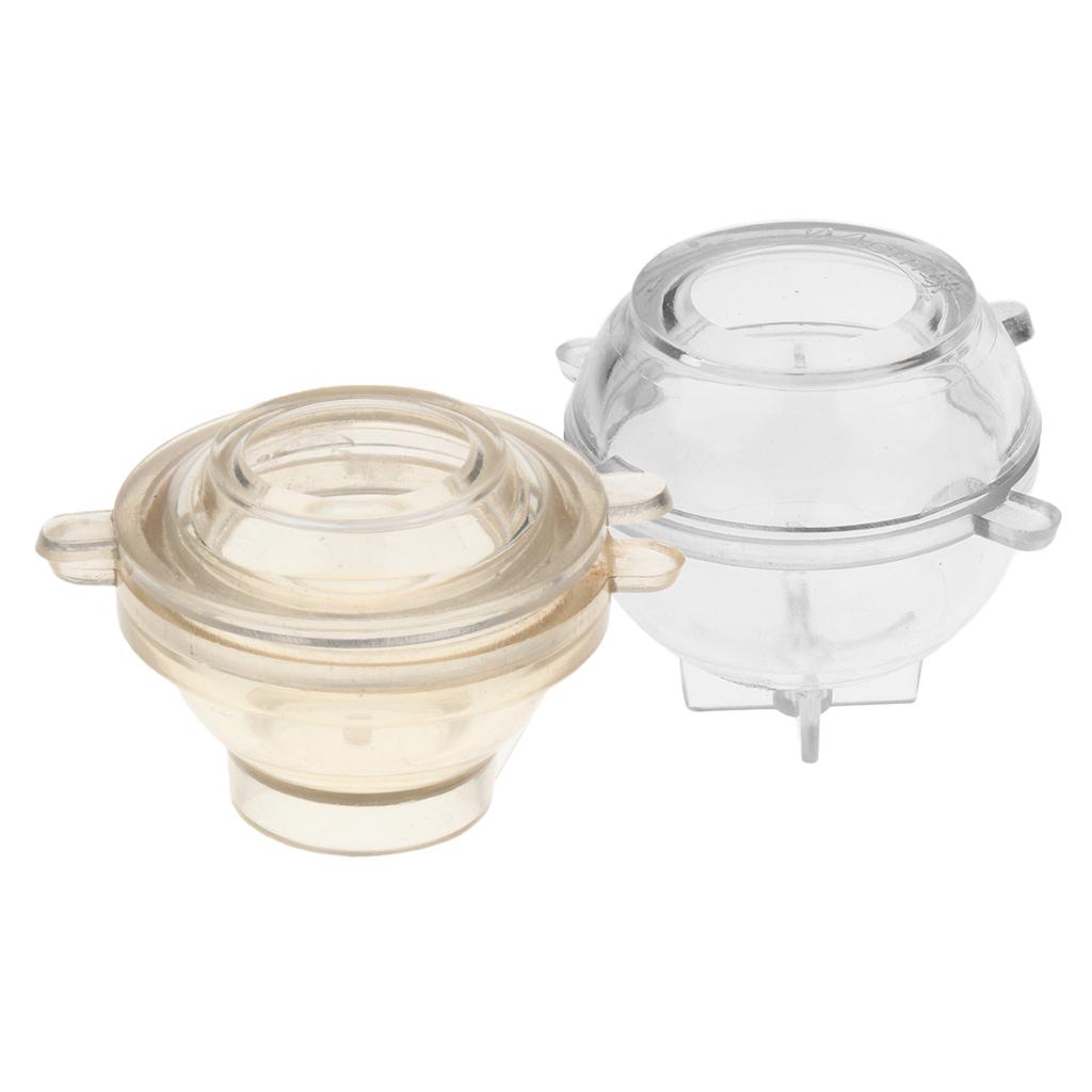 2 Pieces 4cm 2.5cm Round Sphere Ball Shape Candle Making Mould Soap Mold