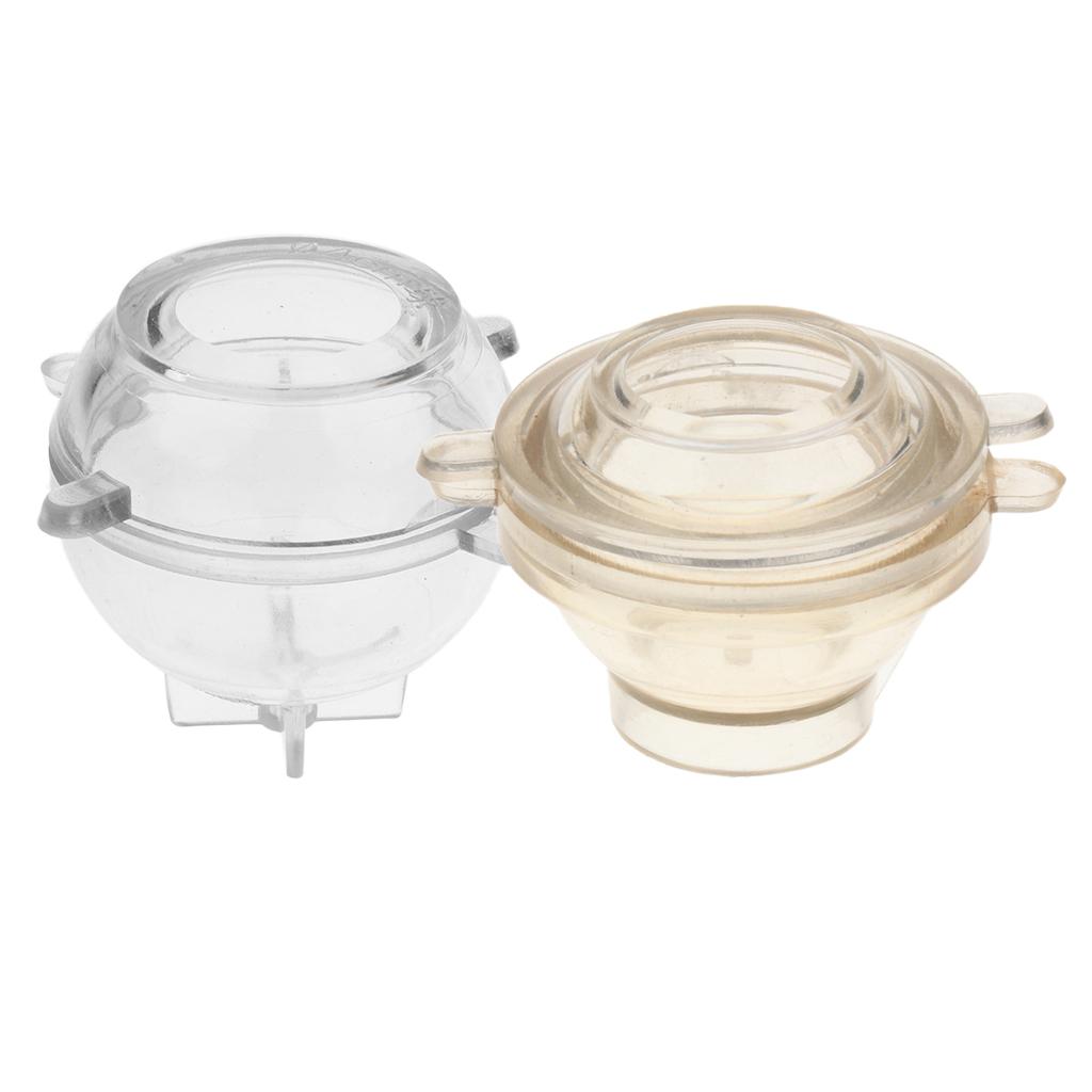 2 Pieces 4cm 2.5cm Round Sphere Ball Shape Candle Making Mould Soap Mold