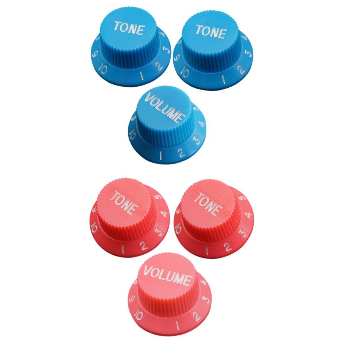 2 Volume 4 Tone Control Switch Knobs for ST SQ Electric Guitar