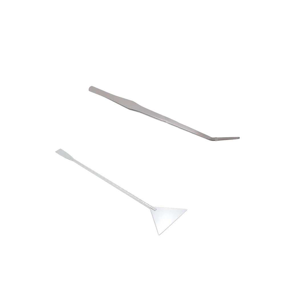 Aquarium Live Tank Plant Tweezer + Plant Substrate Spatula Aquascaping Kit