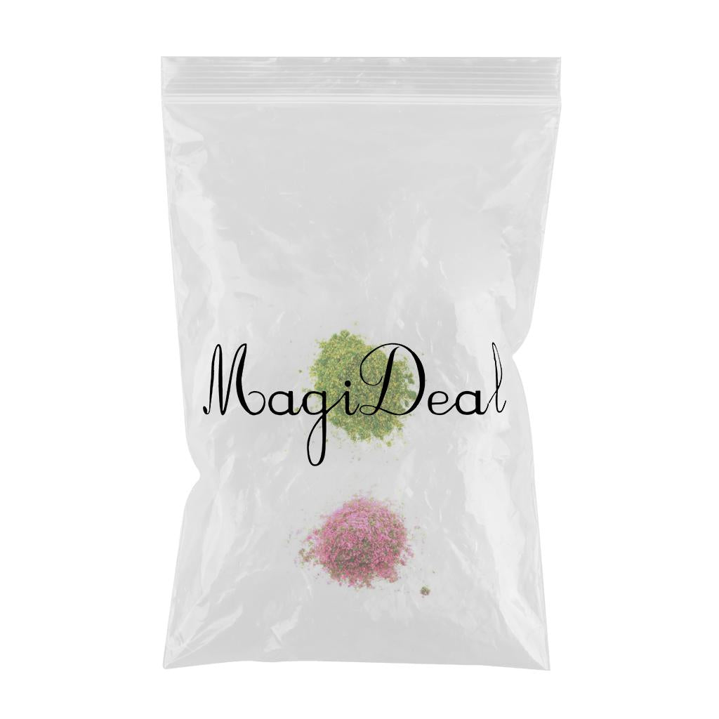 Bright Yellow Green/Rose Red Foliage Model Scenic Material for Mini Tree DIY