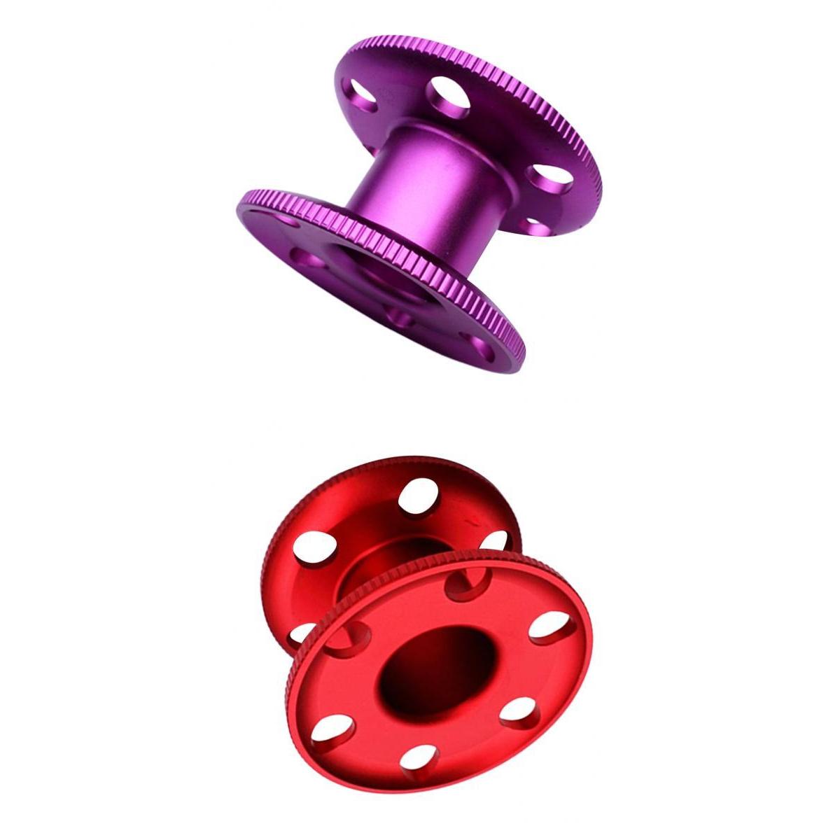 2Pcs Aluminum Scuba Diving Dive Finger Spool Snorkeling Guide Line Reel Pool