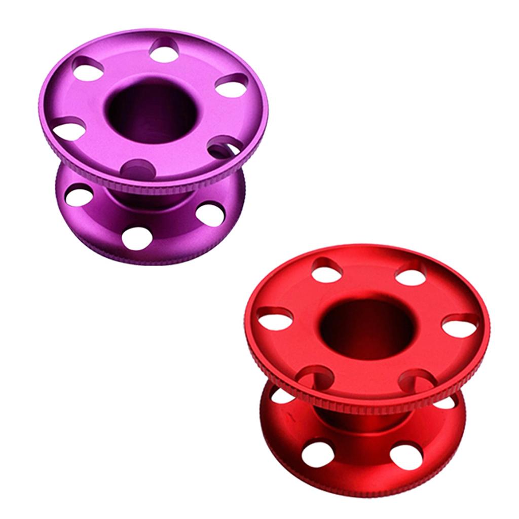 2Pcs Aluminum Scuba Diving Dive Finger Spool Snorkeling Guide Line Reel Pool