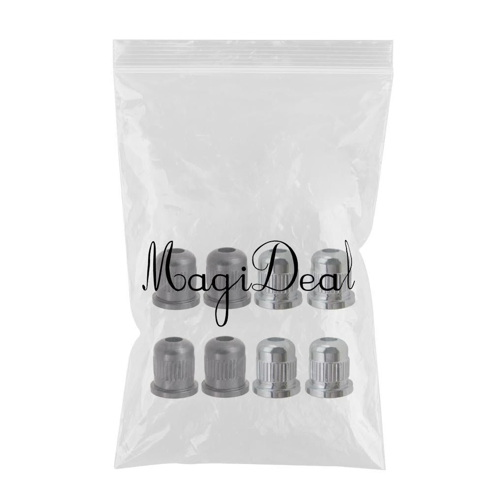 8 Pieces Guitar Bass Through Body String Mounting Ferrules Bushing