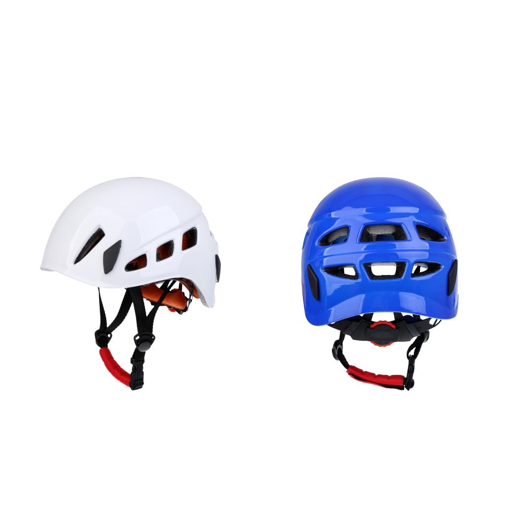 2pcs Safe Rock Climbing Caving Rappelling Rescue Helmet Protector White Blue