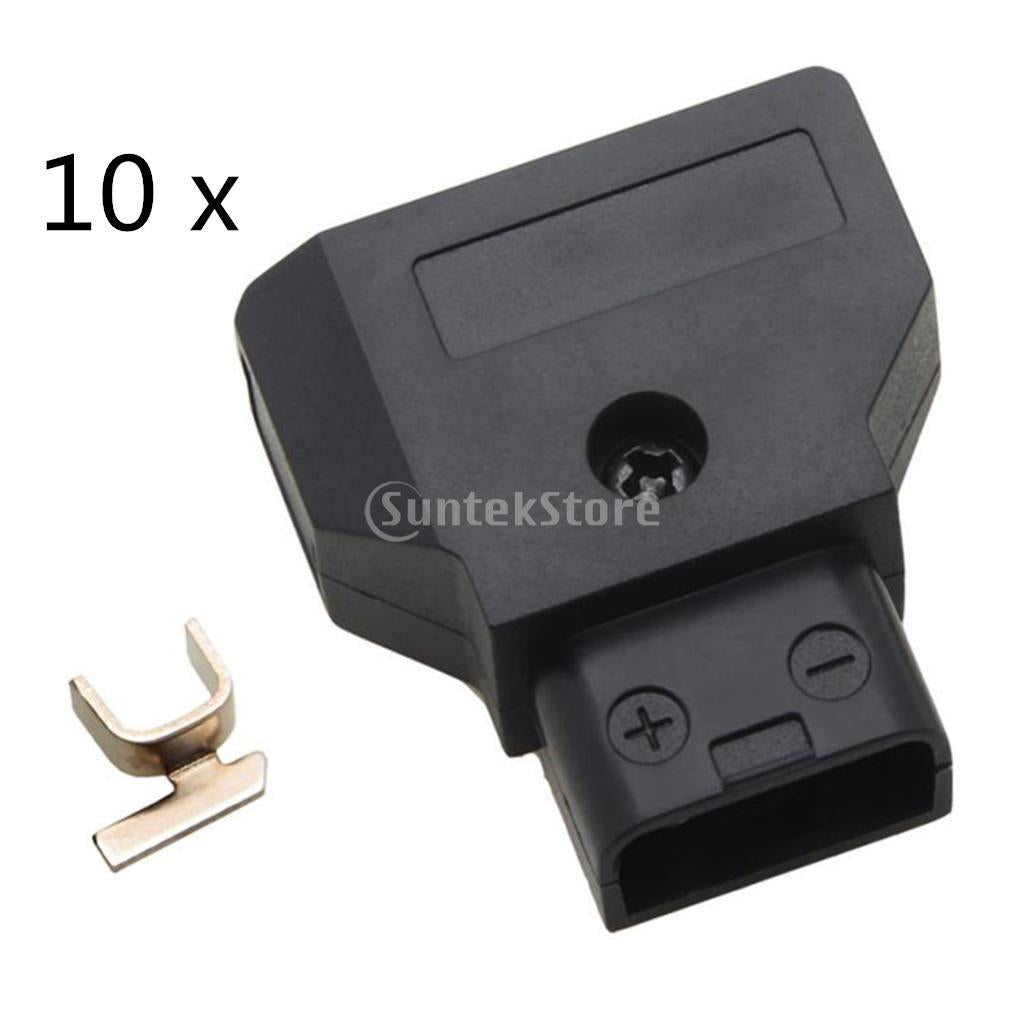 10 Pack Male D-Tap Connector for DSLR Rig Power Cable V-mount Anton Battery